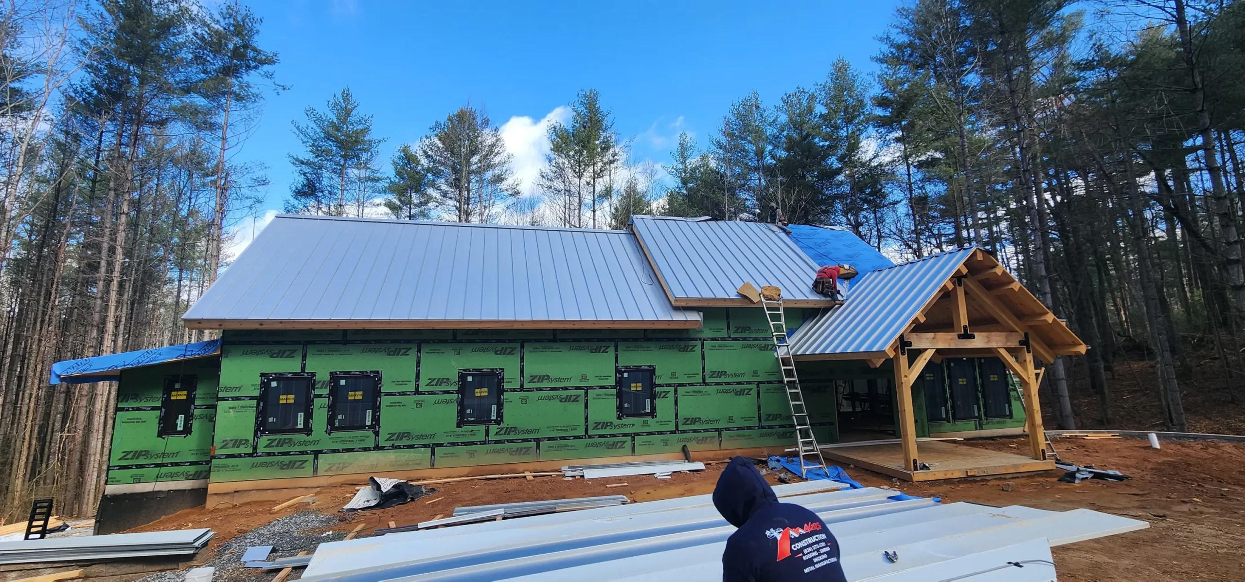 Metal Roofing Panels by Magos Construction in Asheville, NC